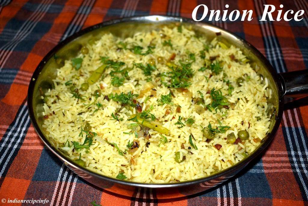 Onion Fried Rice, Spicy Onion Rice, How To Make Onion Fried Rice Recipe